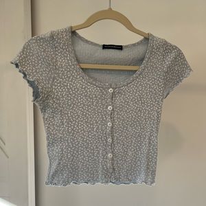 Brandy Melville blue floral zelly
